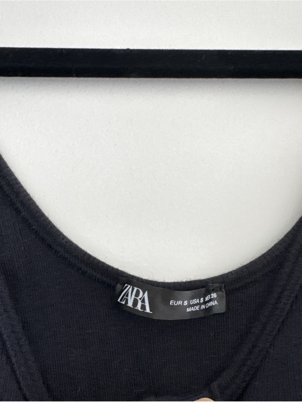 Black Ribbed Button-Front Sleep Romper - Picture 2 of 3